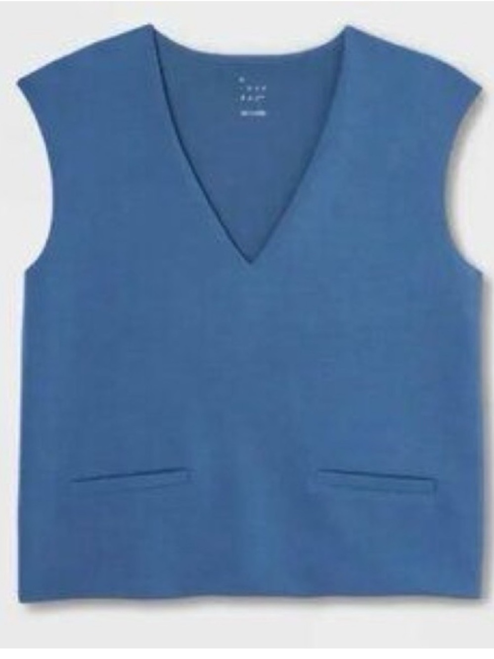 A New Day Cashmere Soft Dressy Faux Blazer V Neck Tank Top Var Sizes NWT